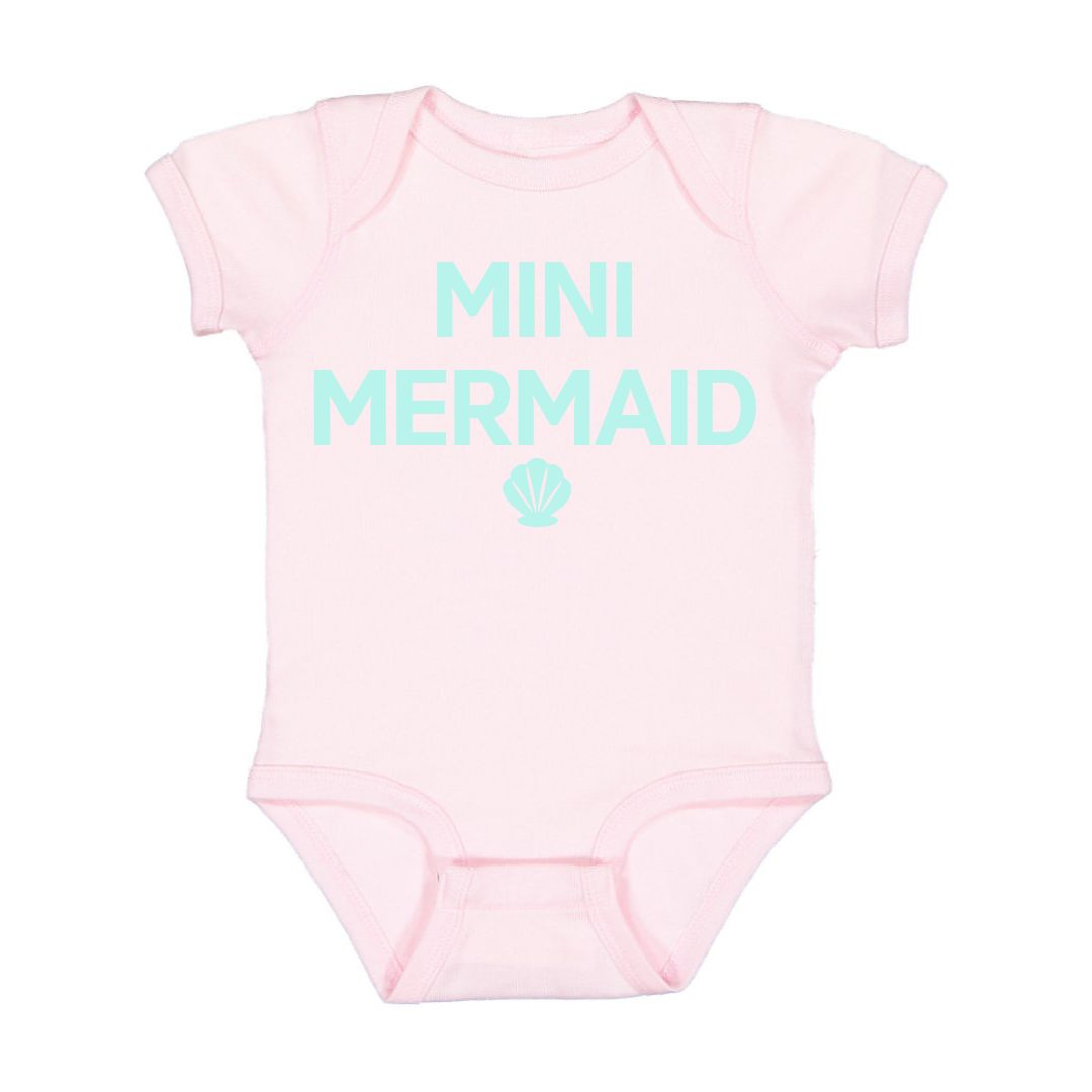 Mini Mermaid Short Sleeve Bodysuit - Ballet