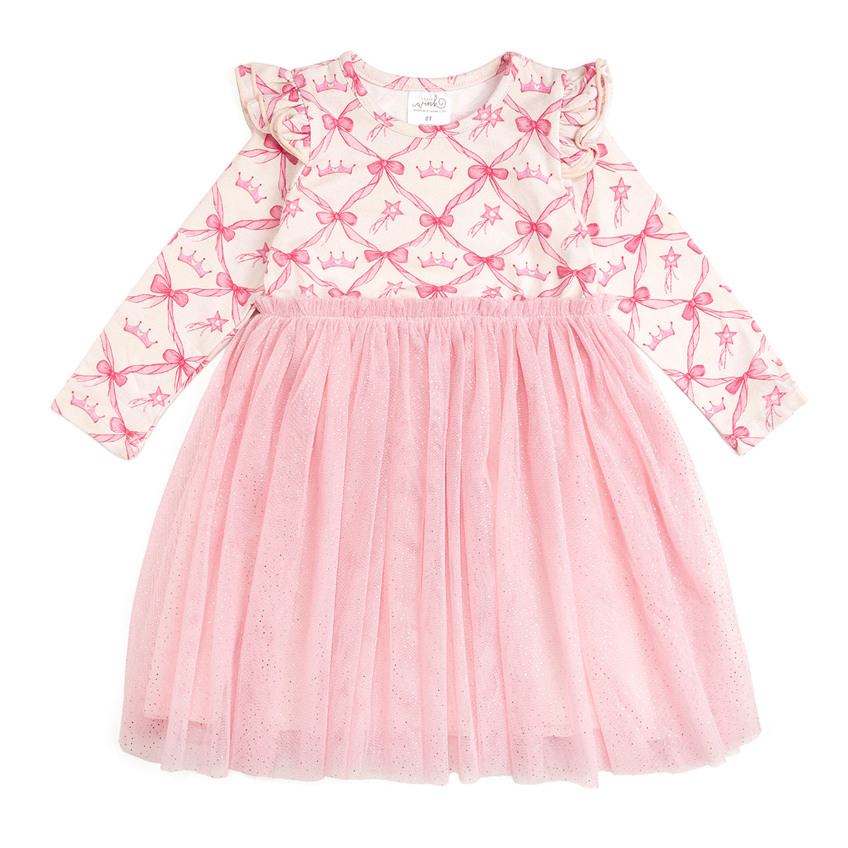 Sweet Wink Toddler Girls Princess Coquette Long Sleeve Tutu Dress