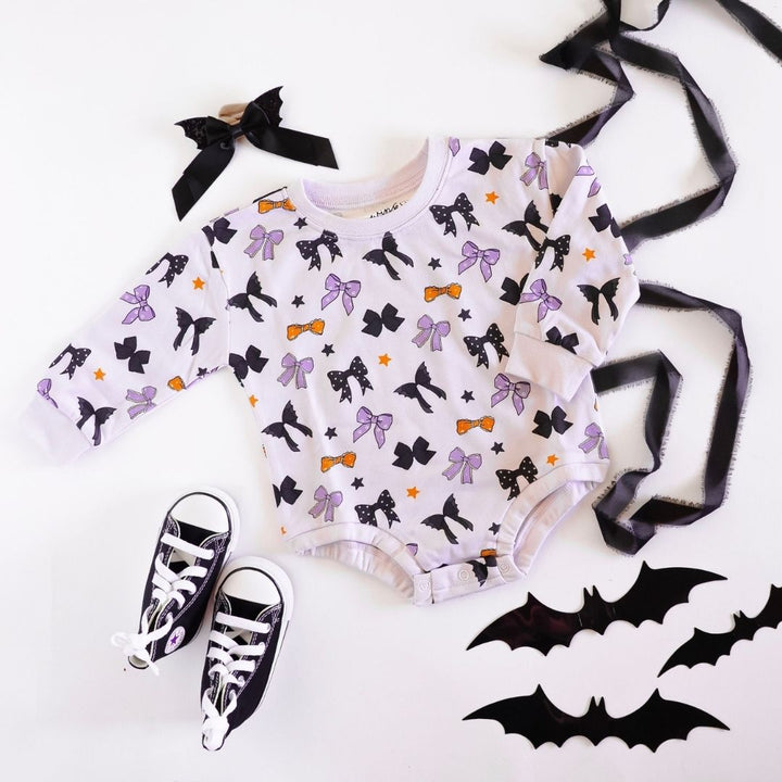 Glitter Bat Halloween Coquette Bow Baby Headband