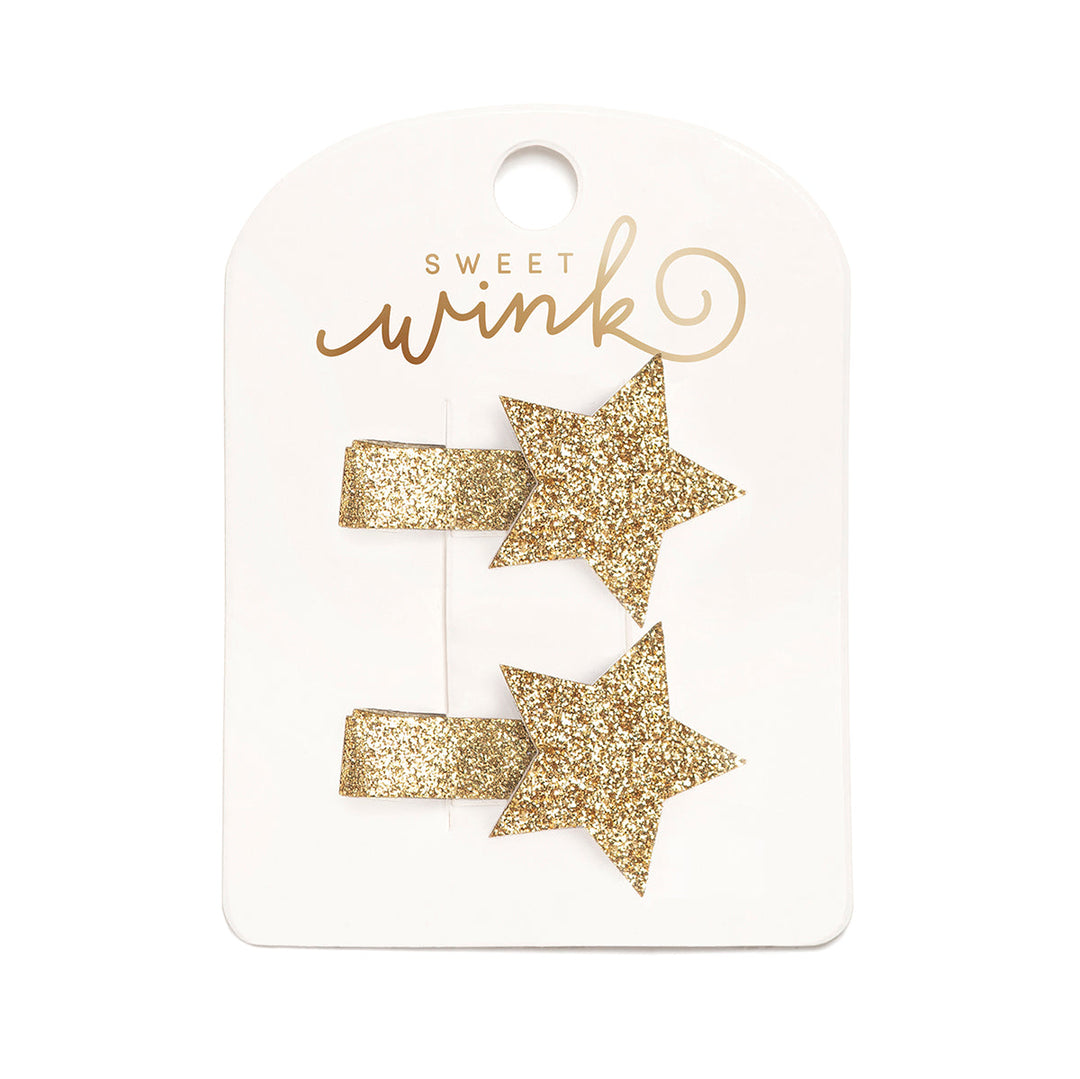 Gold Star Christmas Clip Set