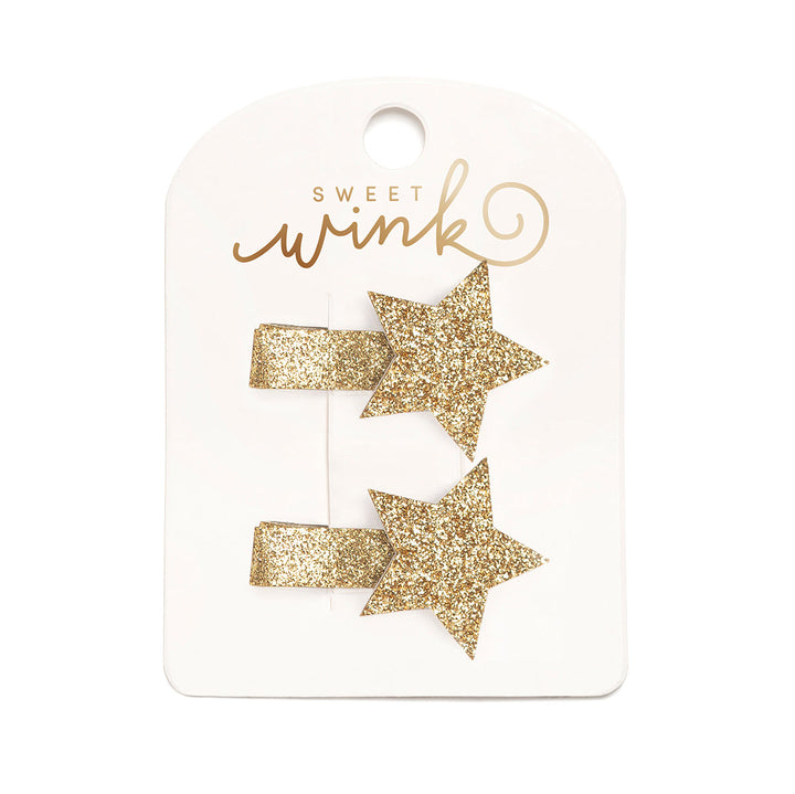 Gold Star Christmas Clip Set