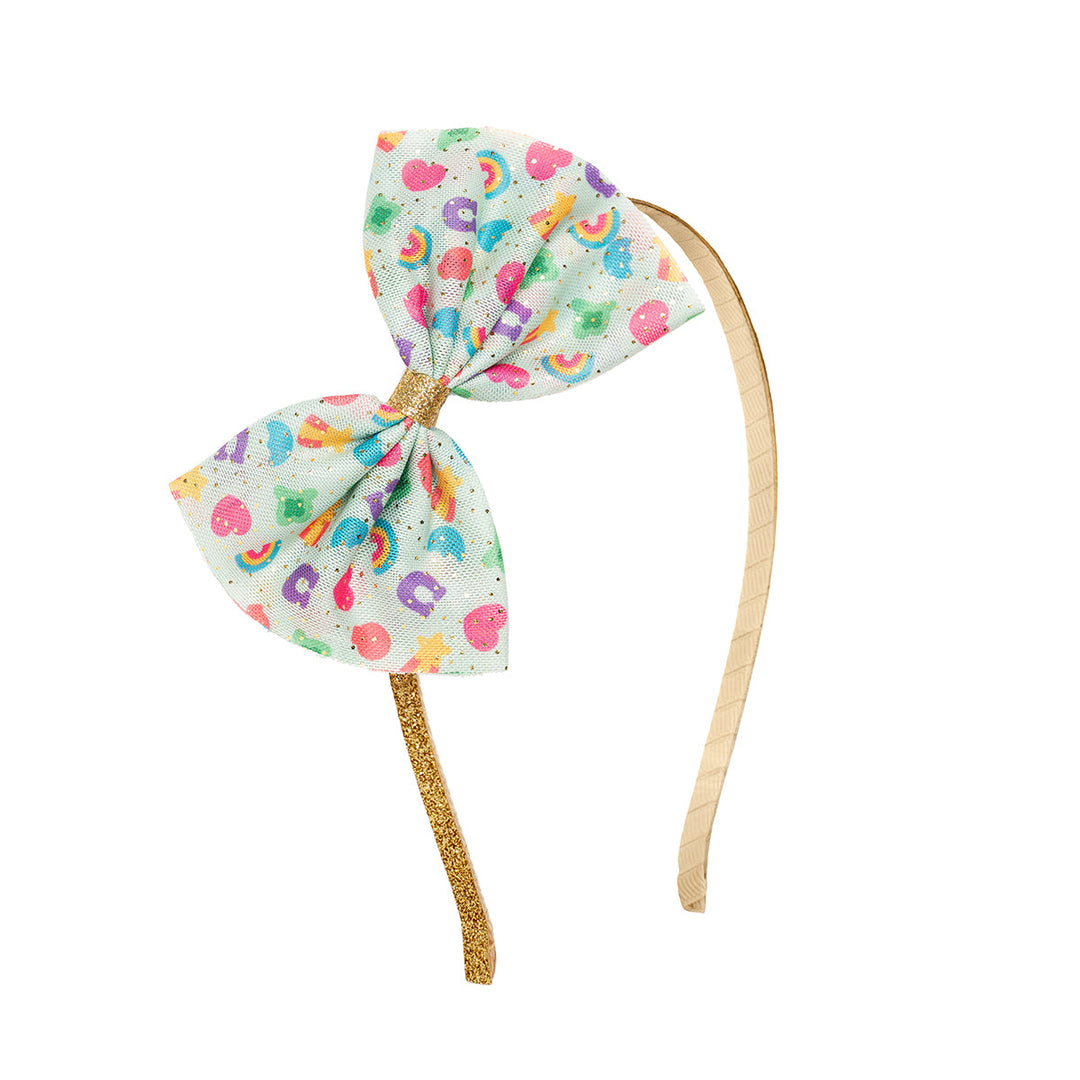 Lucky Charm St. Patrick's Day Tulle Bow Headband