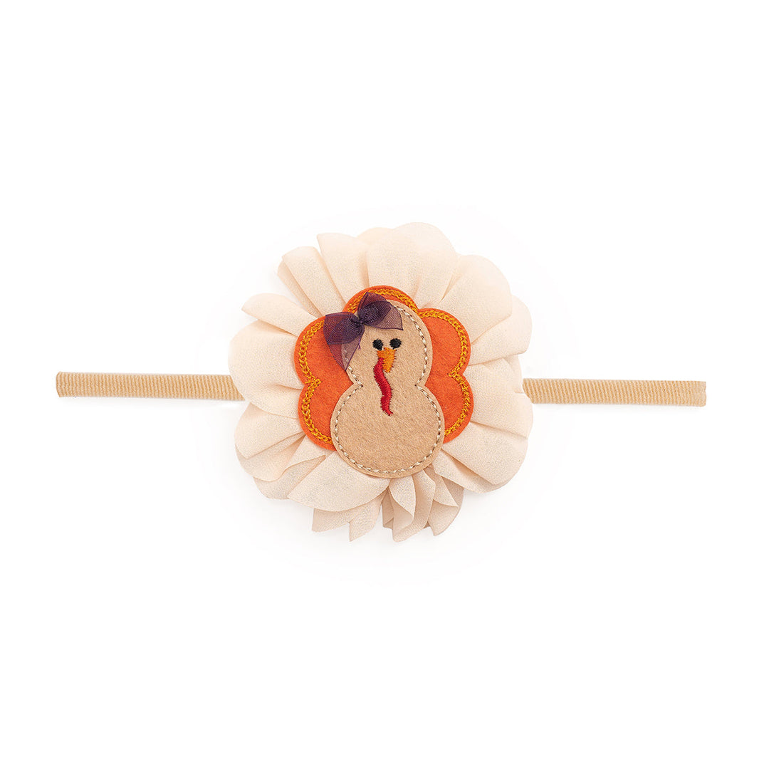 Chiffon Turkey Thanksgiving Baby Headband