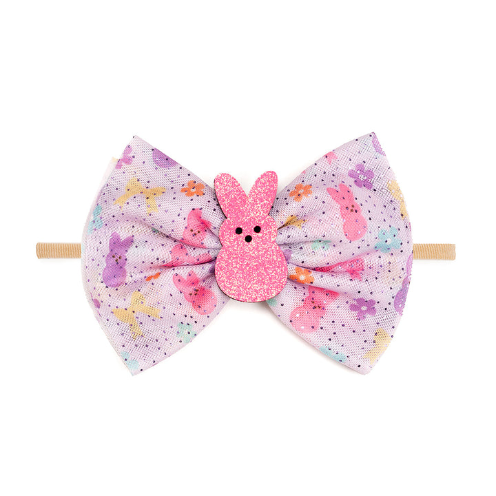 Coquette Easter Bunny Tulle Bow Baby Headband
