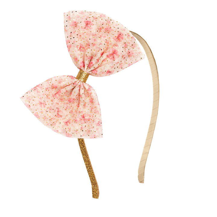 Ditsy Floral Tulle Bow Headband