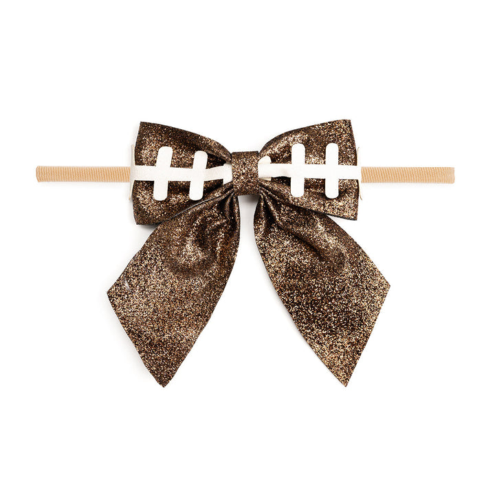 Football Bow Baby Headband