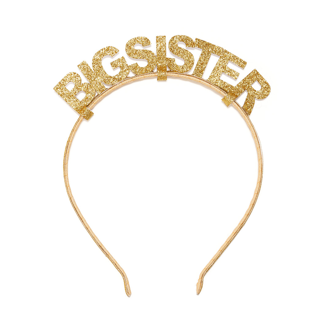Gold Big Sister Headband