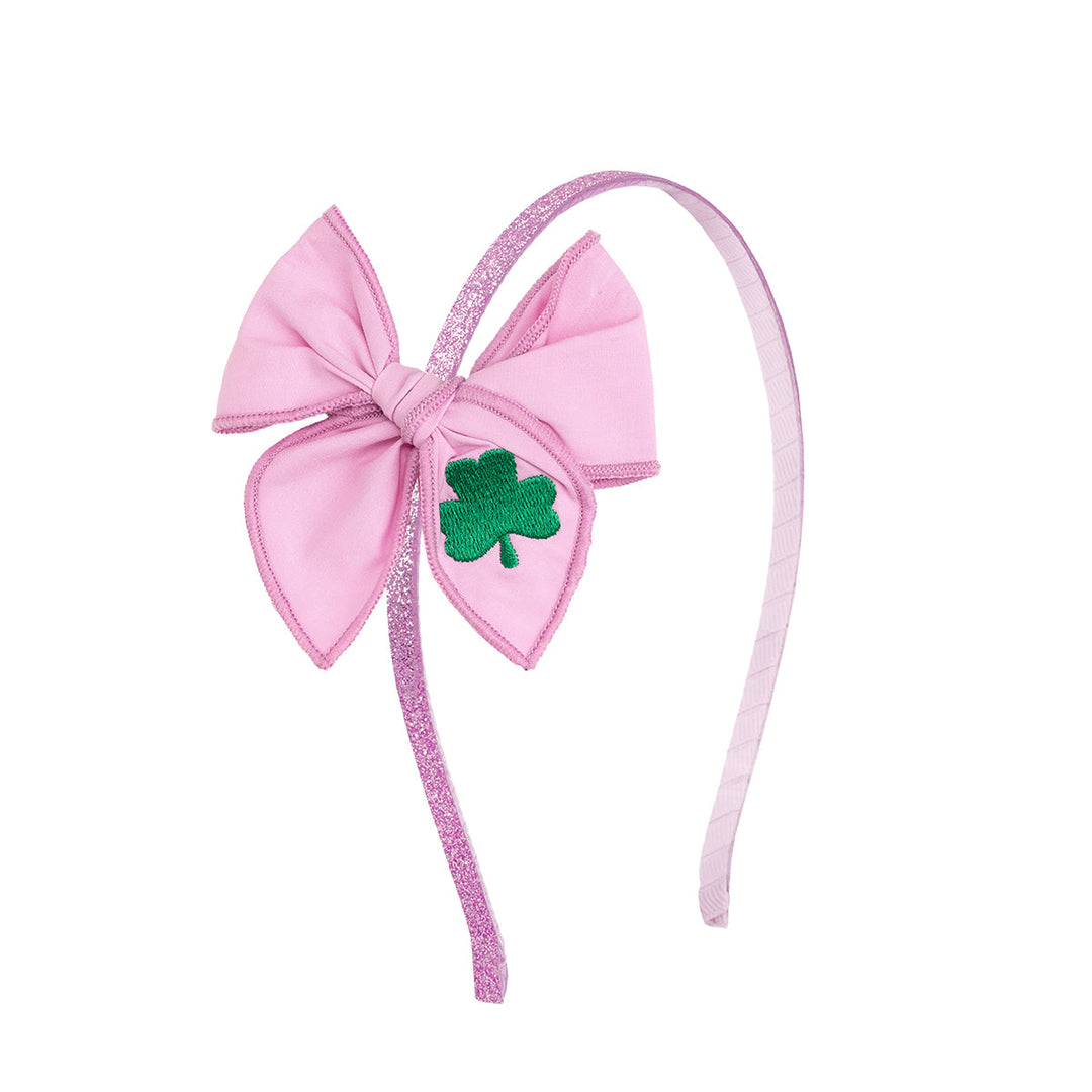 Shamrock St. Patrick's Day Coquette Bow Headband