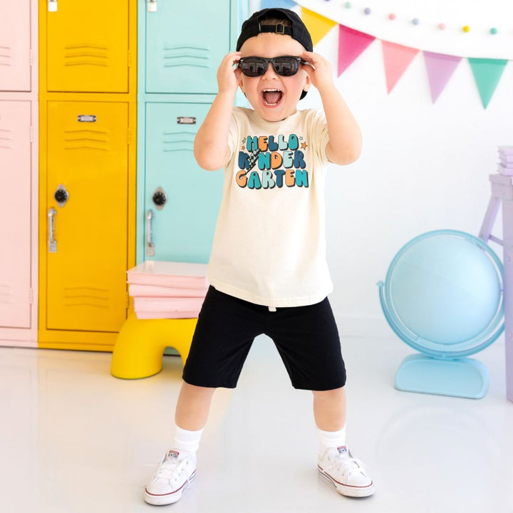 Hello Kindergarten Short Sleeve T-Shirt - Natural