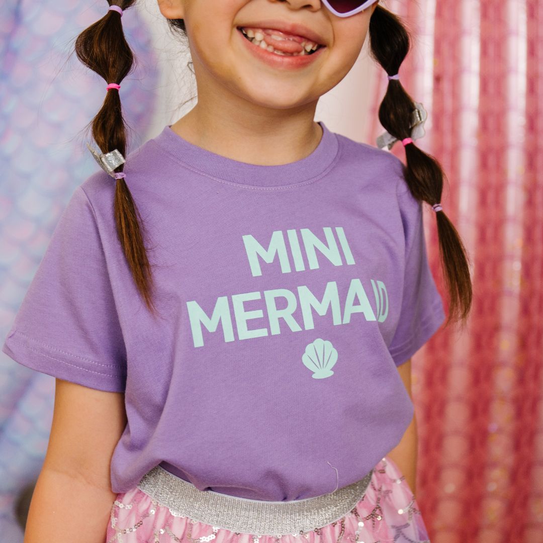 Mini Mermaid Short Sleeve T-Shirt - Lavender – Sweet Wink
