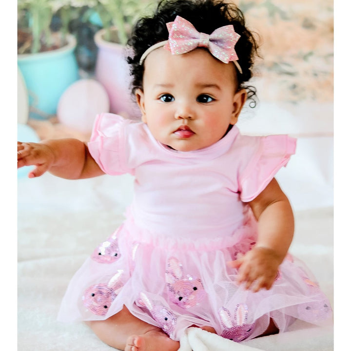 Pink Dream Bow Baby Headband