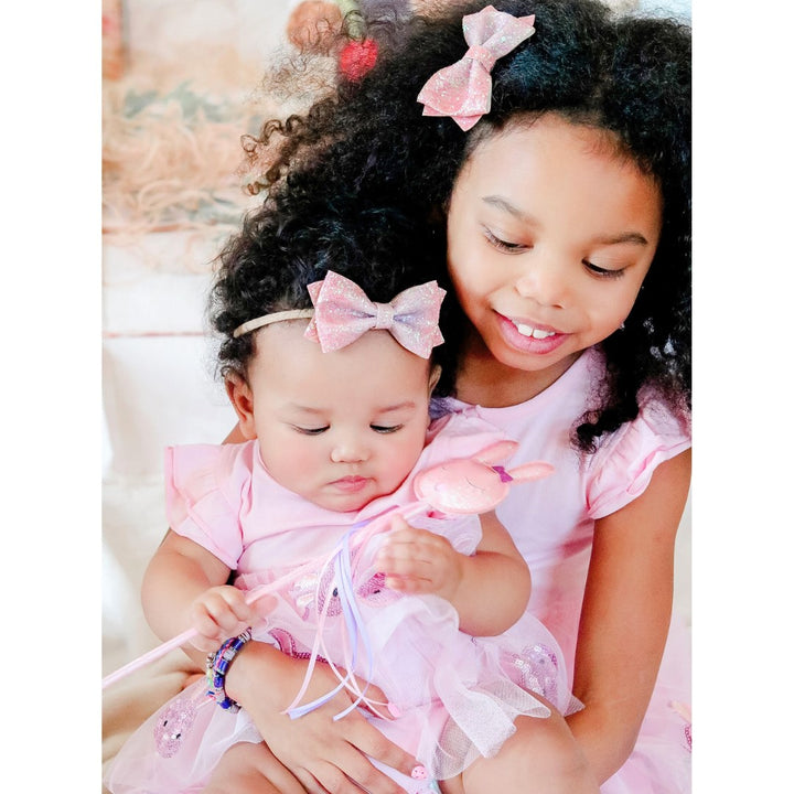 Pink Dream Bow Baby Headband