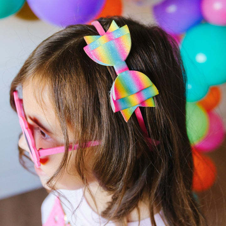 Rainbow Ombre Bow Headband