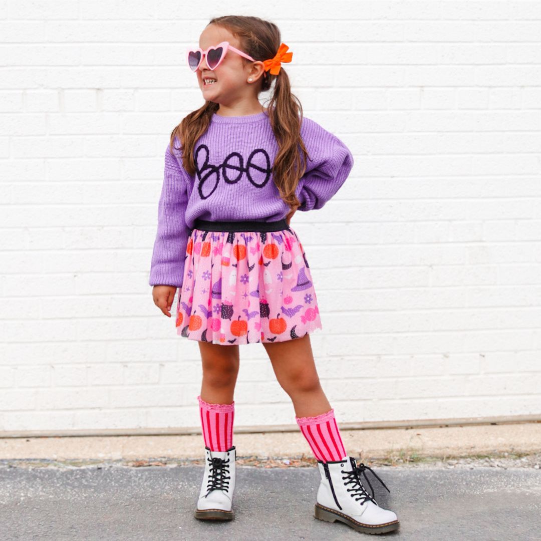 Boo Halloween Knit Sweater