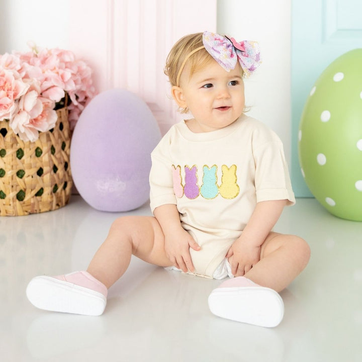 Coquette Easter Bunny Tulle Bow Baby Headband