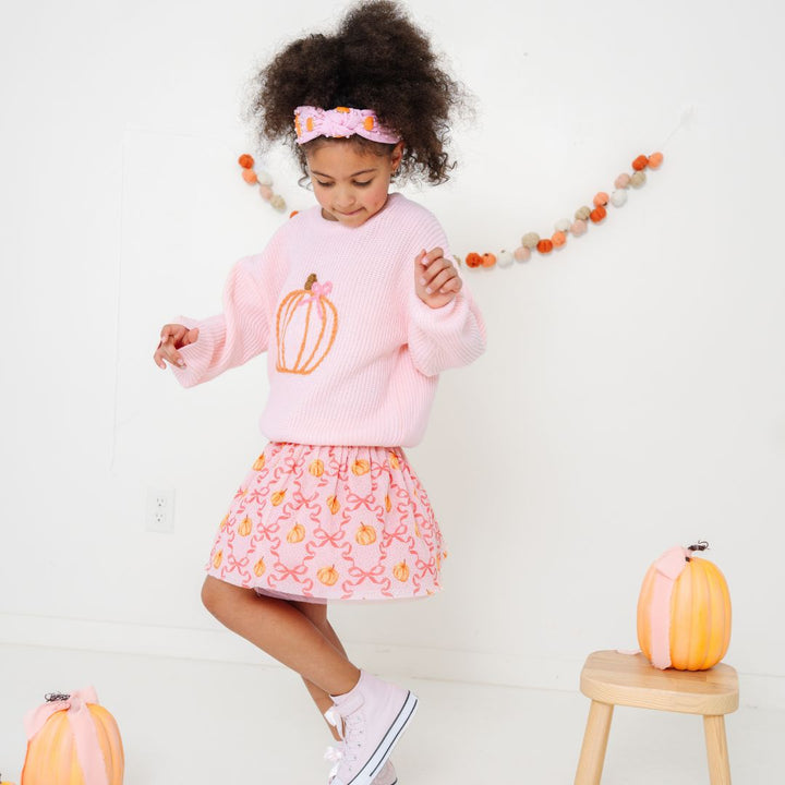 Coquette Pumpkin Gemstone Headband