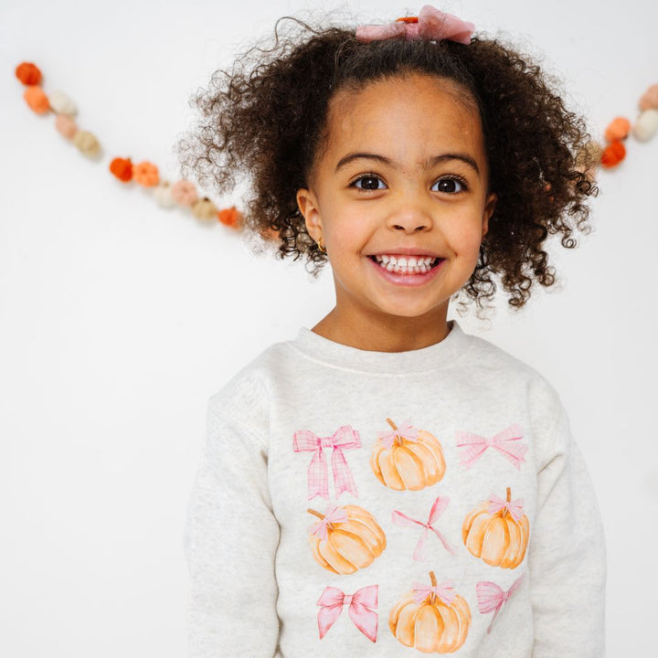 Pumpkin Tulle Bow Clip
