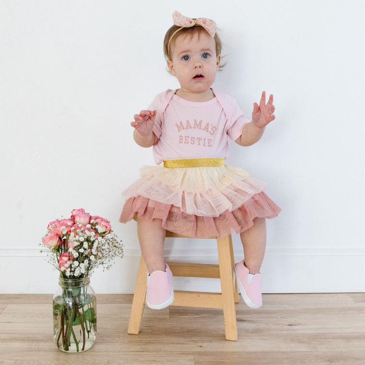 Ditsy Floral Tulle Bow Baby Headband