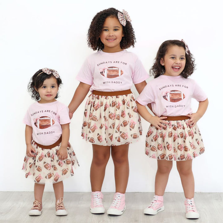 Football Cutie Tulle Bow Baby Headband