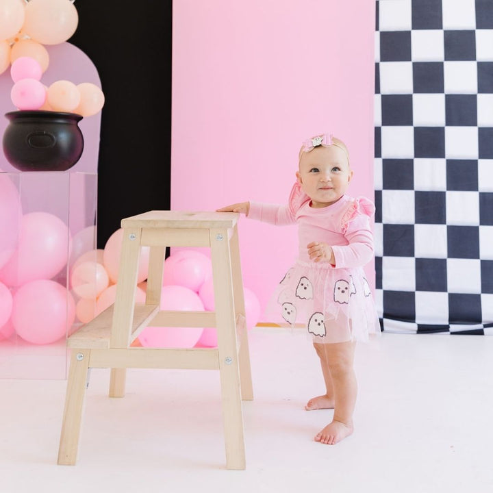 Girly Ghost Halloween Bow Baby Headband