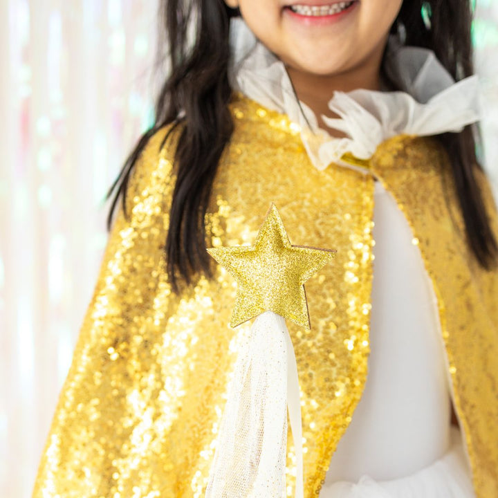 Gold Sequin Cape