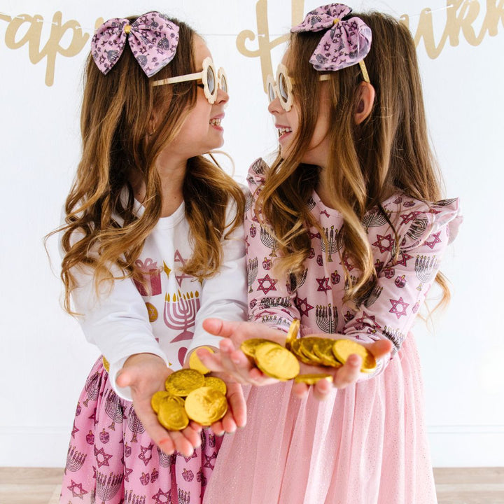 Hanukkah Tulle Bow Headband