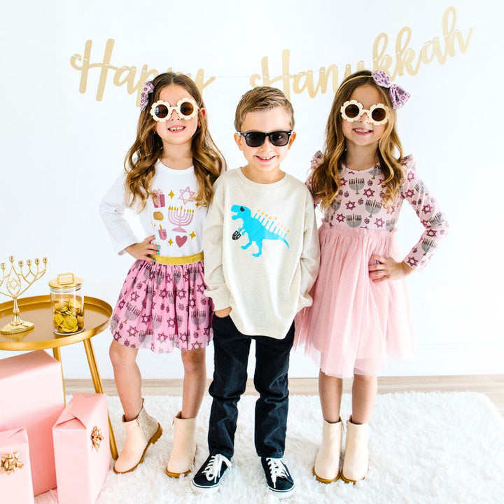 Hanukkah Tulle Bow Headband