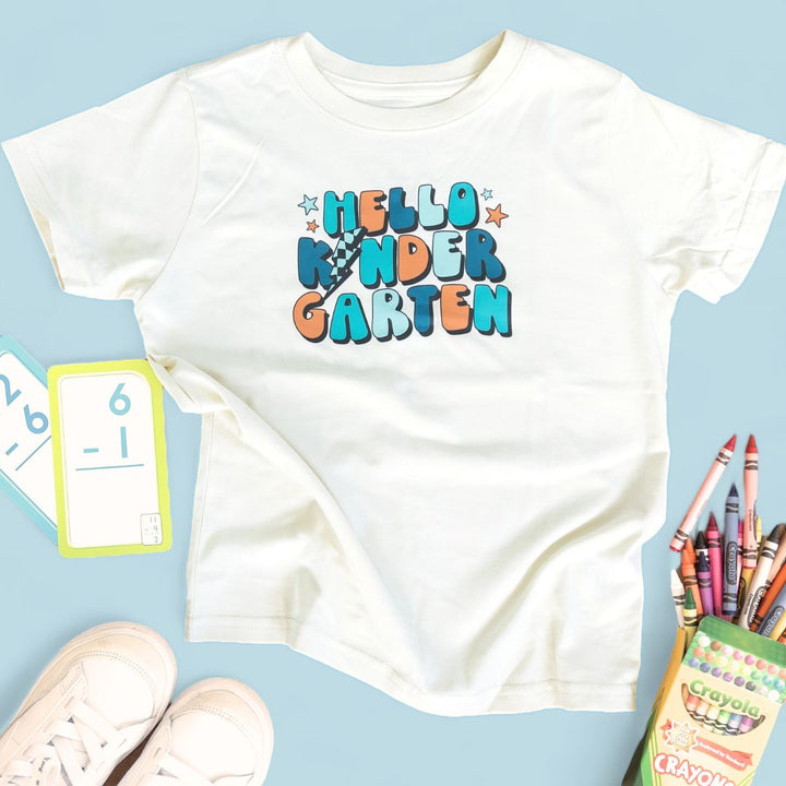 Hello Kindergarten Short Sleeve T-Shirt - Natural
