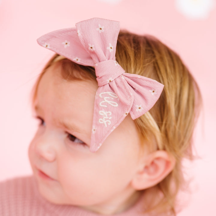 Lil Sis Bow Baby Headband