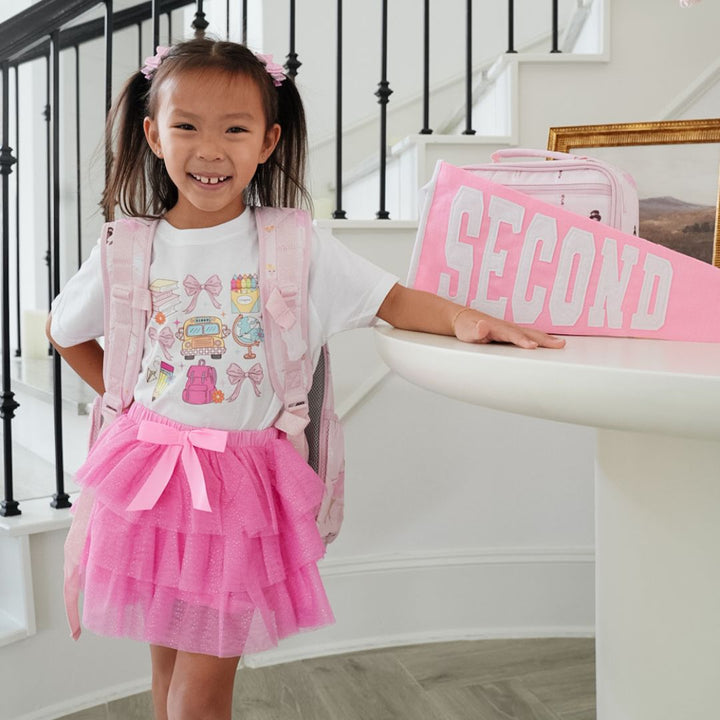 Raspberry Bow Tiered Tutu