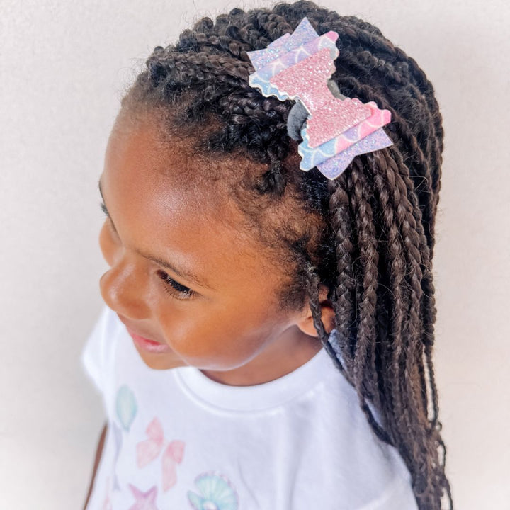 Sparkling Mermaid Bow Clip