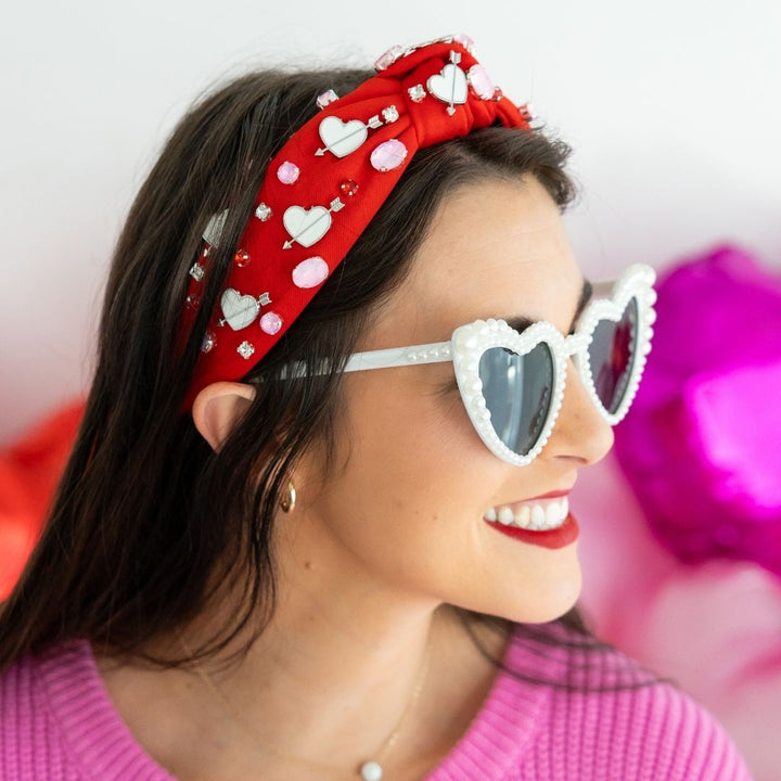 Valentine's Day Gemstone Headband - Large