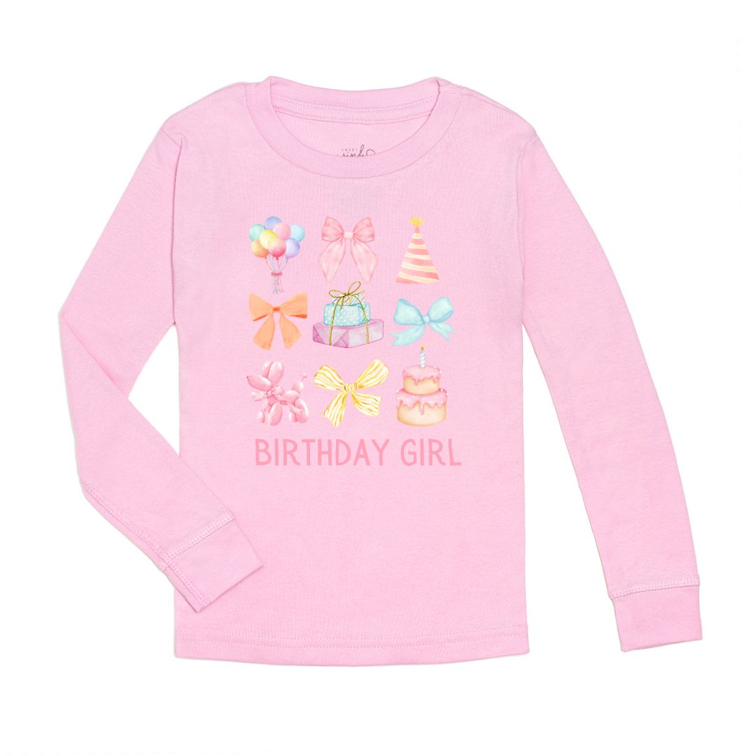 Birthday Girl Cutie Long Sleeve Shirt - Pink