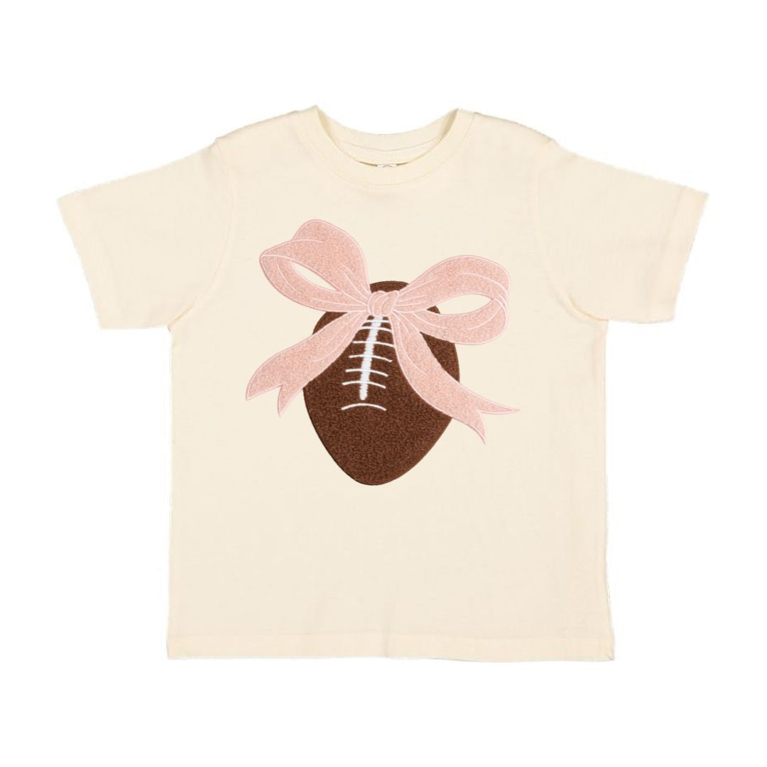 Coquette Football Patch Short Sleeve T-Shirt - Natural