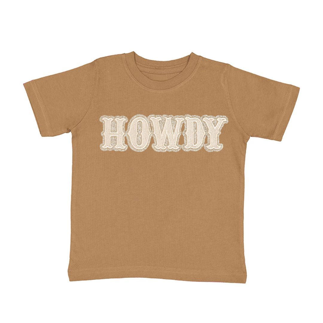 Howdy Patch Short Sleeve T-Shirt - Mocha