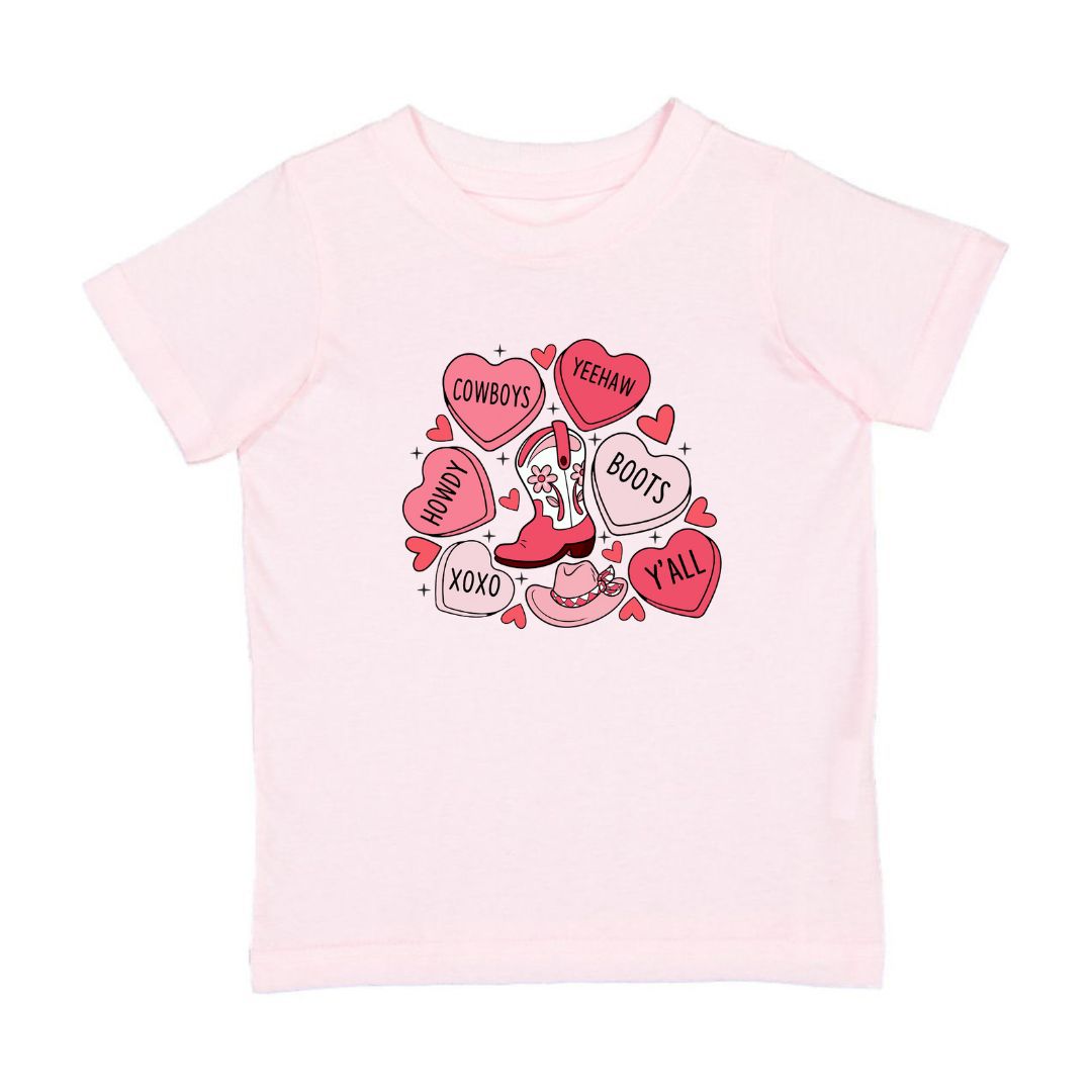 Howdy Valentine's Day Short Sleeve T-Shirt - Ballet