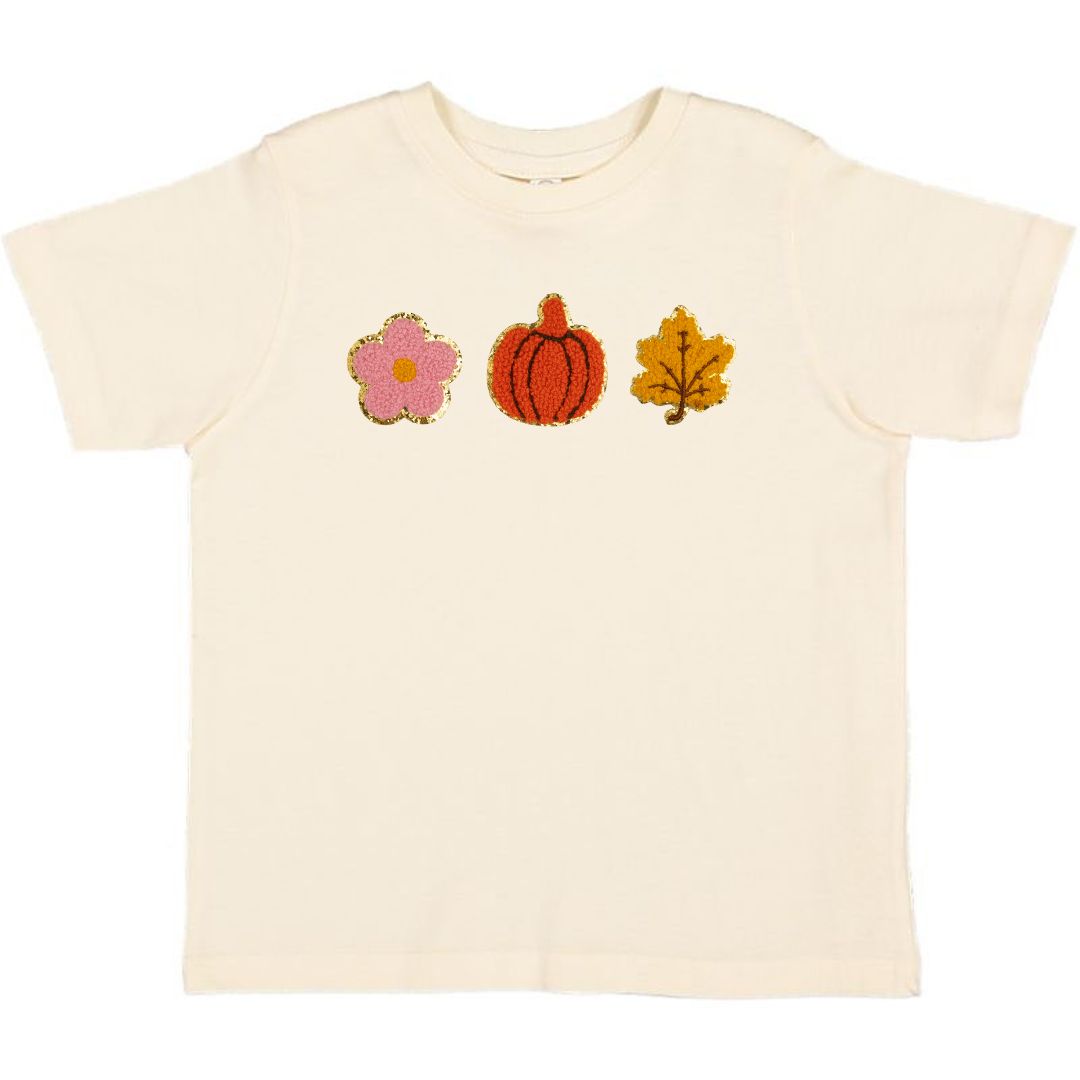 Pumpkin Fun Patch Short Sleeve T-Shirt - Natural