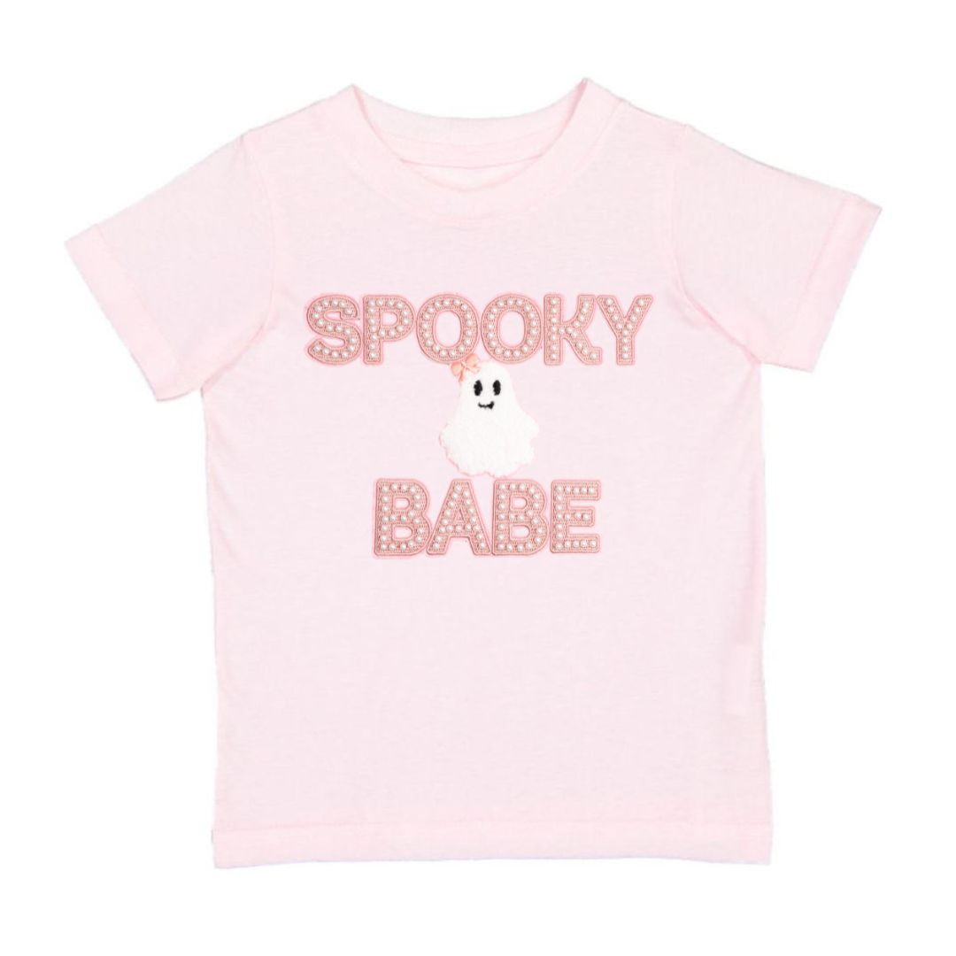 Spooky Babe Patch Halloween Short Sleeve T-Shirt - Ballet