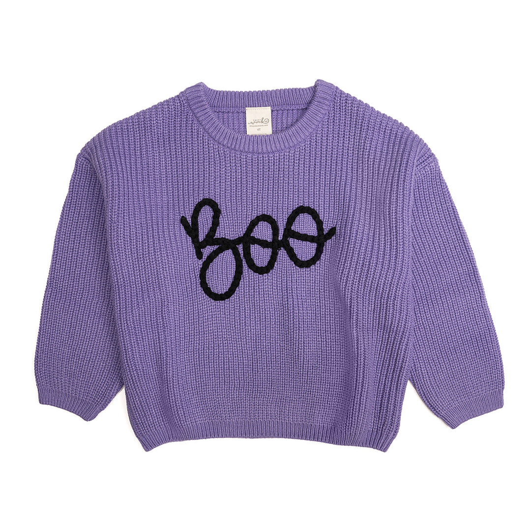 Boo Halloween Knit Sweater