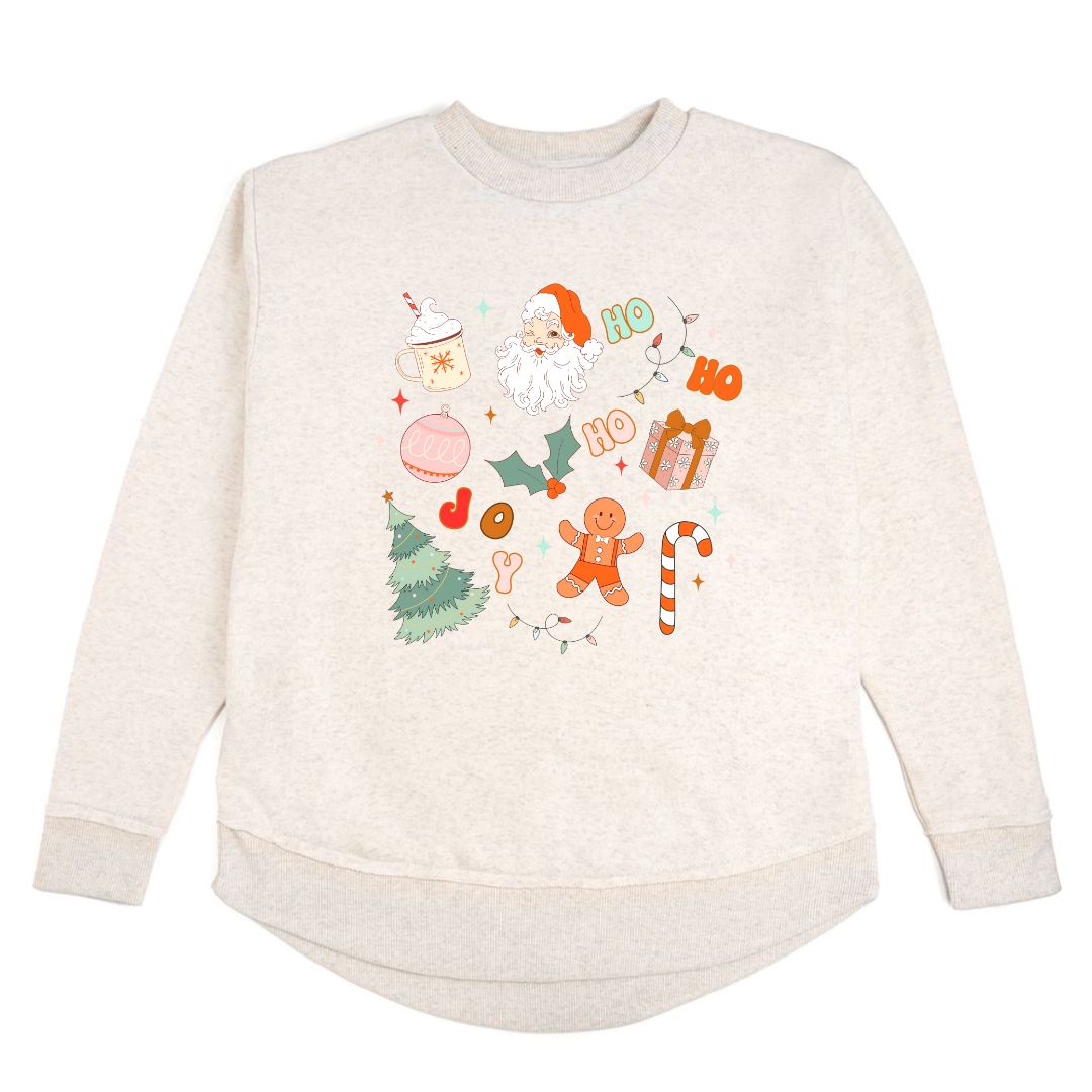 Christmas Doodle Women's Sweatshirt - Natural