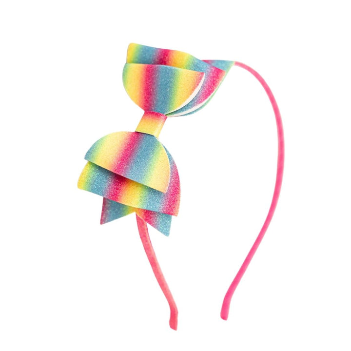 Rainbow Ombre Bow Headband