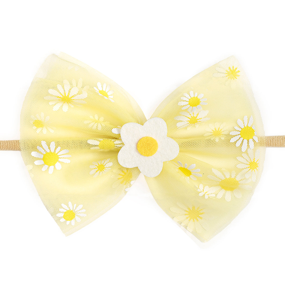 Daisy Bow Baby Headband