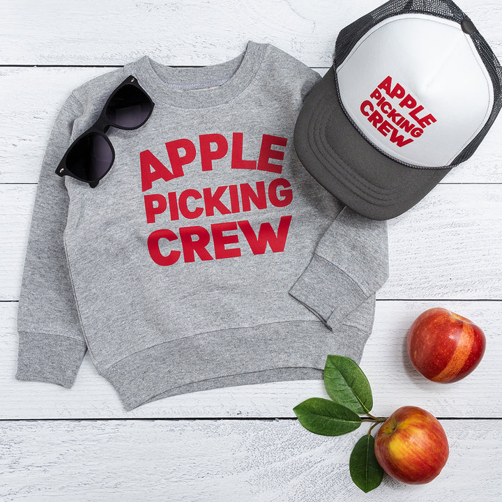 Apple Picking Crew Sweatshirt - Gray