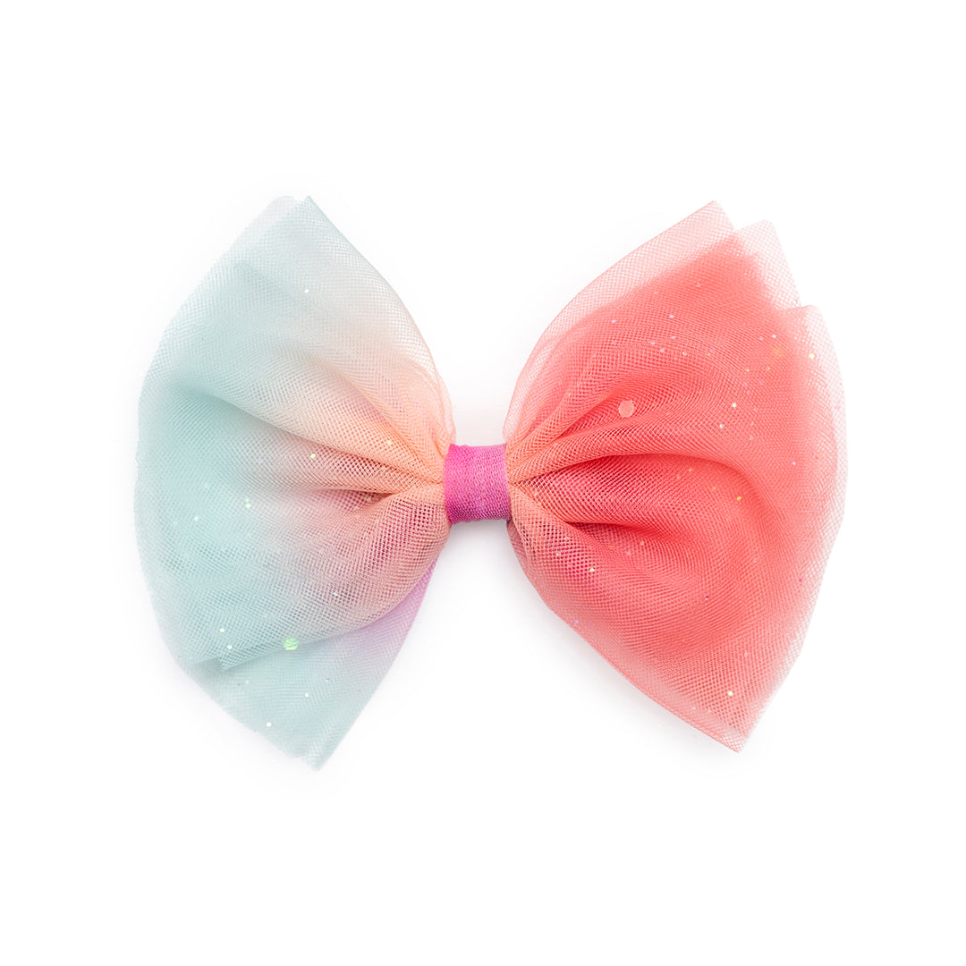 Sunset Tie Dye Bow Clip