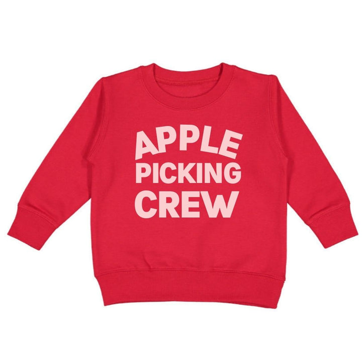 Apple Picking Crew Sweatshirt - Red