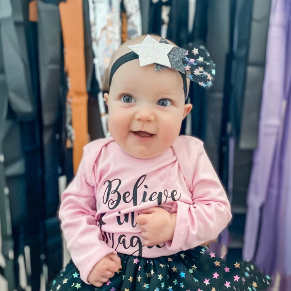 Polka dot best sale baby headband