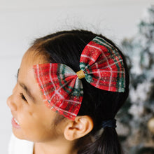 Load image into Gallery viewer, Christmas Plaid Bow Clip