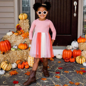 Rose Fairy Long Sleeve Tutu Dress