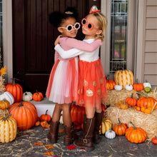 Load image into Gallery viewer, Pumpkin Long Sleeve Tutu Dress