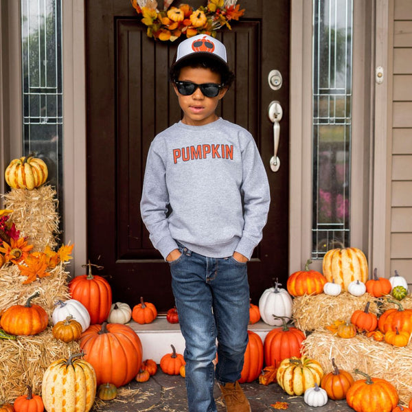 Pumpkin Sweatshirt - Gray